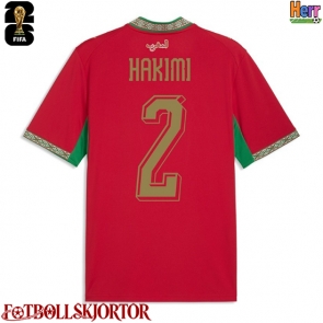 Marocko Achraf Hakimi #2 Hemmatröja VM 2026 Kortärmad